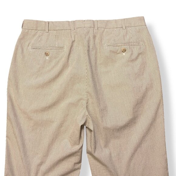 Peter Millar Men's Size 36 Natual Seersucker Chino Pants Golf Preppy Lightweight - Picture 5 of 7